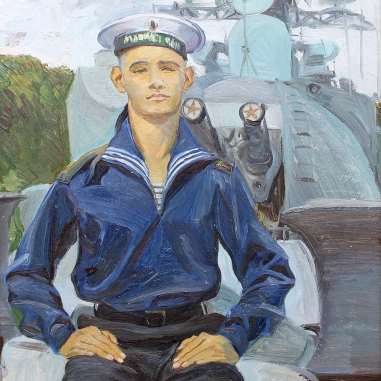 Painting for sale online - Sailor of the destroyer Bespokoiny. Baltiysk, 2012.