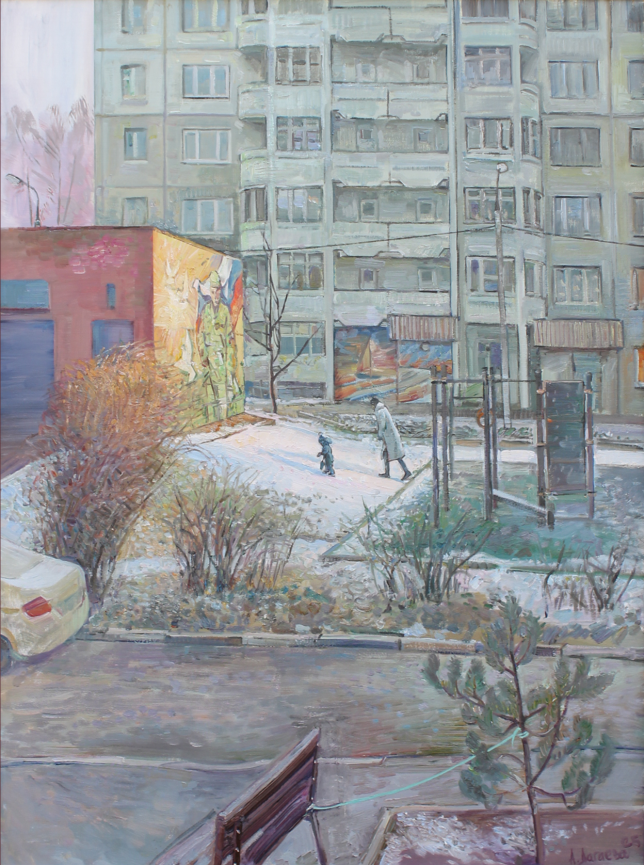 Painting for sale online - Baby. Thoughts about fathers who protect Russia