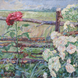 Painting for sale online - A bird and roses.