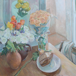 Painting for sale online - A birthday cake.