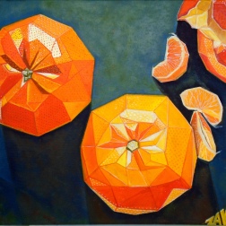 Painting for sale online - Three tangerines three