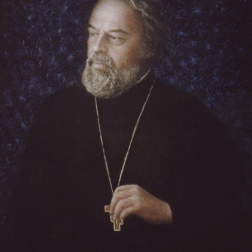 Painting for sale online - Dedication to archpriest Alexandr Men. 