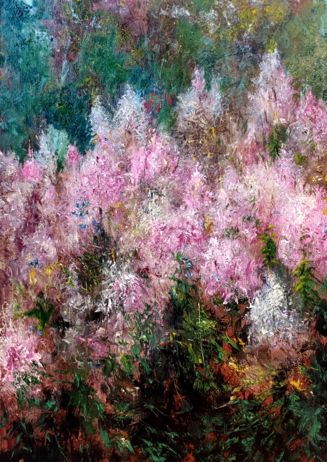 Painting for sale online - August. Gray Ivan-tea