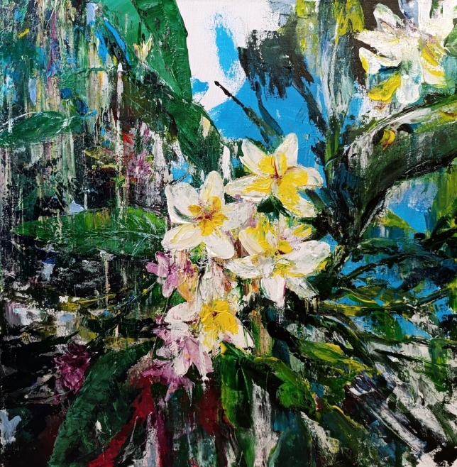 Painting for sale online - Tropical flowers