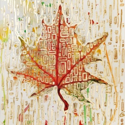 Painting for sale online - Golden maple leaf