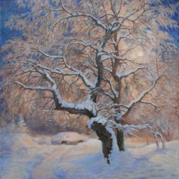 Painting for sale online - Winter evening.
