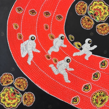 Painting for sale online - Космос а-ля Рус Спортивная серия Бег
