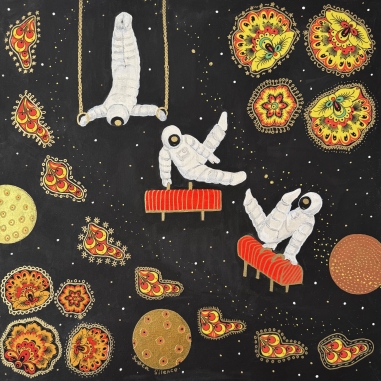 Painting for sale online - Космос а-ля Рус Спортивная серия Гимнастика 2