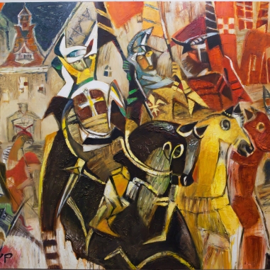 Painting for sale online - Games in the Middle Ages