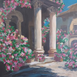 Painting for sale online - Old Courtyard