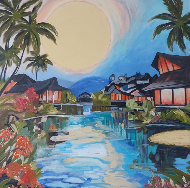 Painting for sale online - Bungalow in Haiti