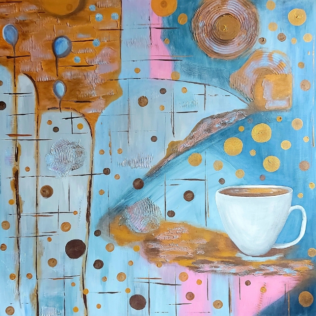 Painting for sale online - Morning coffee