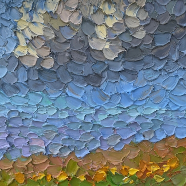 Painting for sale online - Clouds over the sea