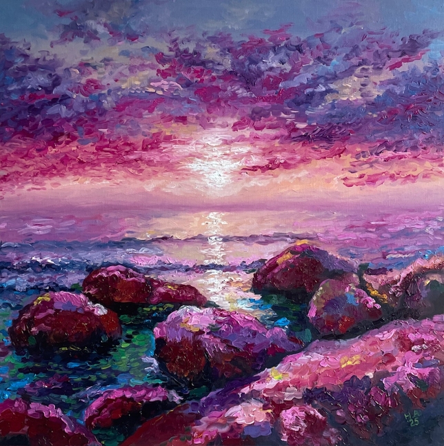 Painting for sale online - Lilac evening