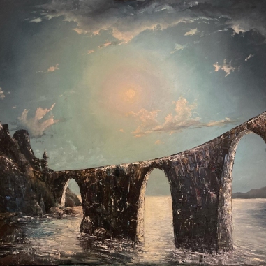 Painting for sale online - Moon Bridge