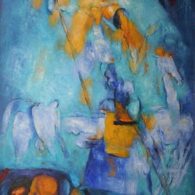 Painting for sale online - Don Quixote and Panza
