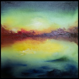 Painting for sale online - River sunrise 