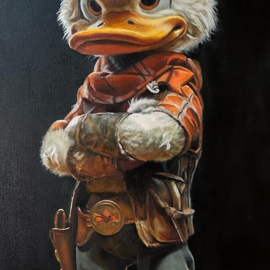 Painting for sale online - Scrooge: Money, a whip, and a saloon