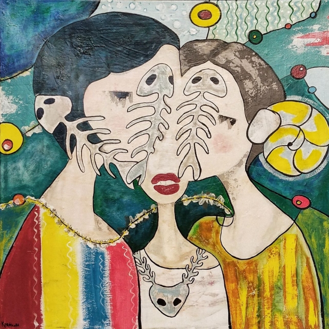 Painting for sale online - The Sisters