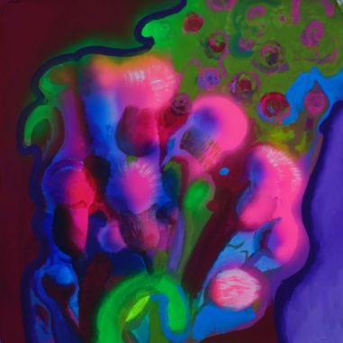 Painting for sale online - Pink thistle