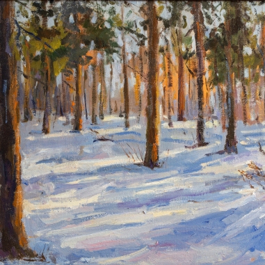 Painting for sale online - In the winter forest of Voronezh