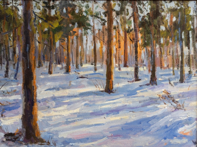 Painting for sale online - In the winter forest of Voronezh