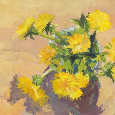 Painting for sale online - Sunny dandelions