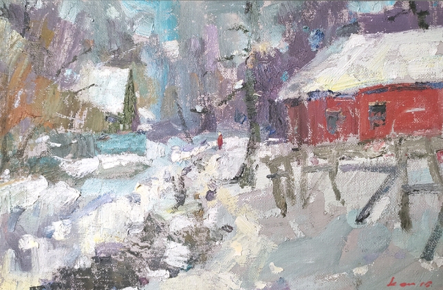 Painting for sale online - in winter