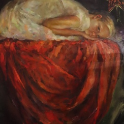 Painting for sale online - Red cloth