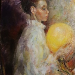 Painting for sale online - The Golden Ball