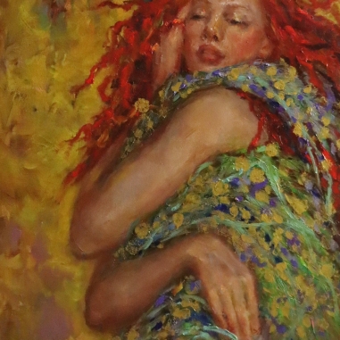 Painting for sale online - In the golden grass