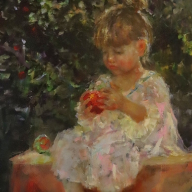 Painting for sale online - Eva in the garden