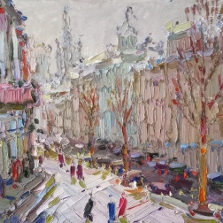 Painting for sale online - Садовое кольцо \ Garden Ring