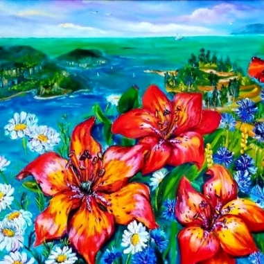 Painting for sale online - At the sea gate