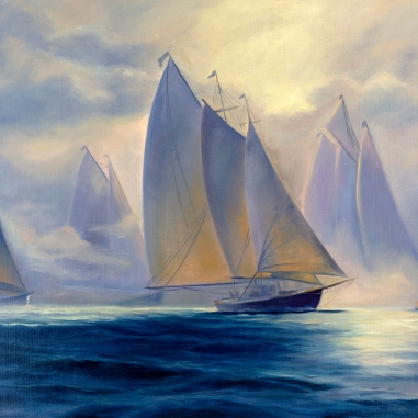 Painting for sale online - Magic Sails