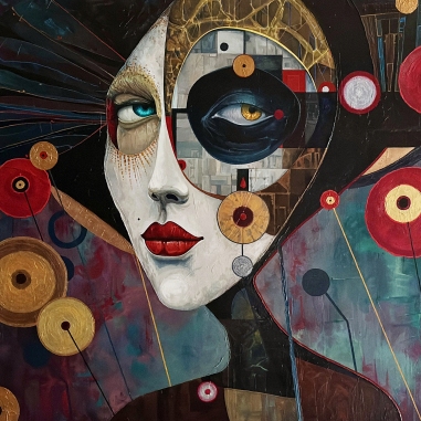 Painting for sale online - Mademoiselle Muchroom
