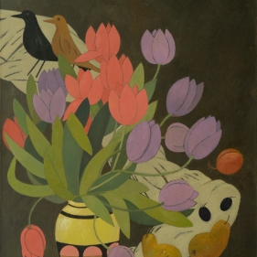 Painting for sale online - Тюльпаны в стиле Арт Деко