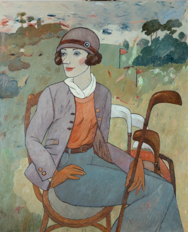 Painting for sale online -  LADY GOLFER