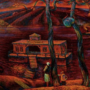 Painting for sale online - Zhiguli, Fall of 1945