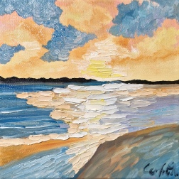 Painting for sale online - at sunset 
