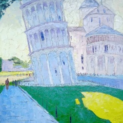 Painting for sale online -  Warm morning Pisa