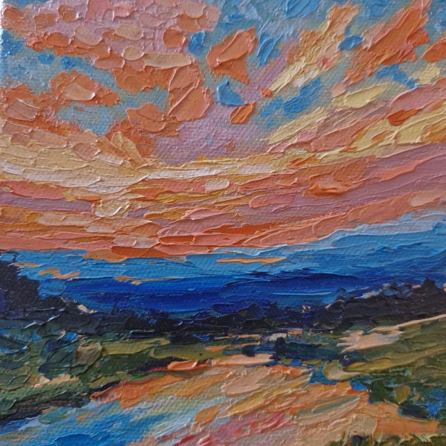 Painting for sale online - Over the river 