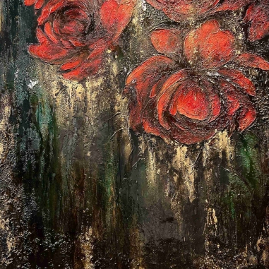 Painting for sale online - Red Peonies