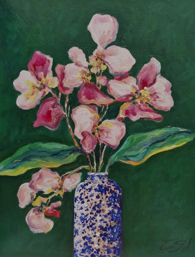 Painting for sale online - magical flowers 