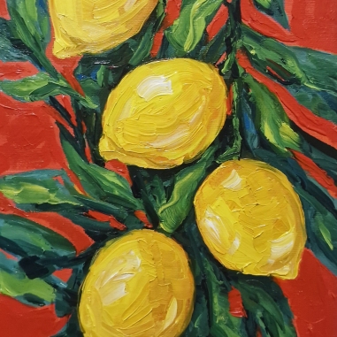 Painting for sale online - Lemons 