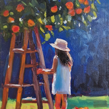 Painting for sale online - Morning harvest 
