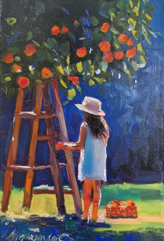 Painting for sale online - morning harvest 
