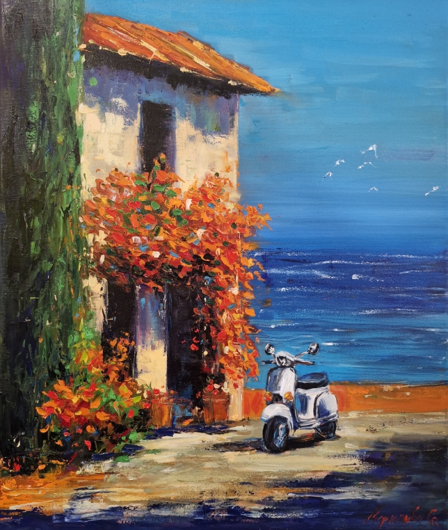 Painting for sale online - the mediterranean idyll 