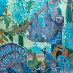 Painting for sale online - Under the jade vine