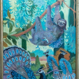 Painting for sale online - Under the jade vine